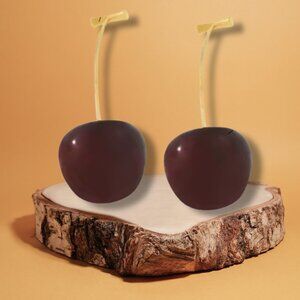 Cherry Earrings 🍒 14K Gold Plated Stainless Steel Drop Earrings